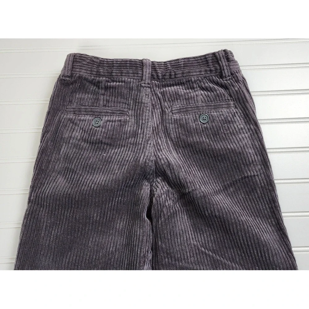 Gymboree Boys‎ Gray Corduroy Pants Size 8 Adjustable Waist Soft Feel Casual